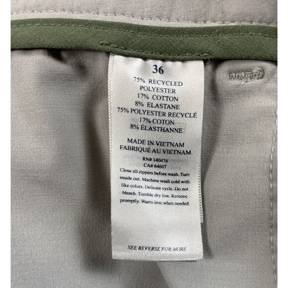 Faherty Men's All Day Short Chino, Khaki, Stretch Performance Golf, Size 36 - Picture 7 of 10